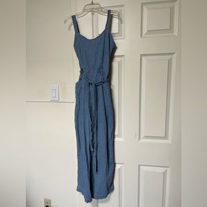 Denim Straight Leg Jump Suit